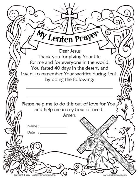 Free Printable Lent Worksheets